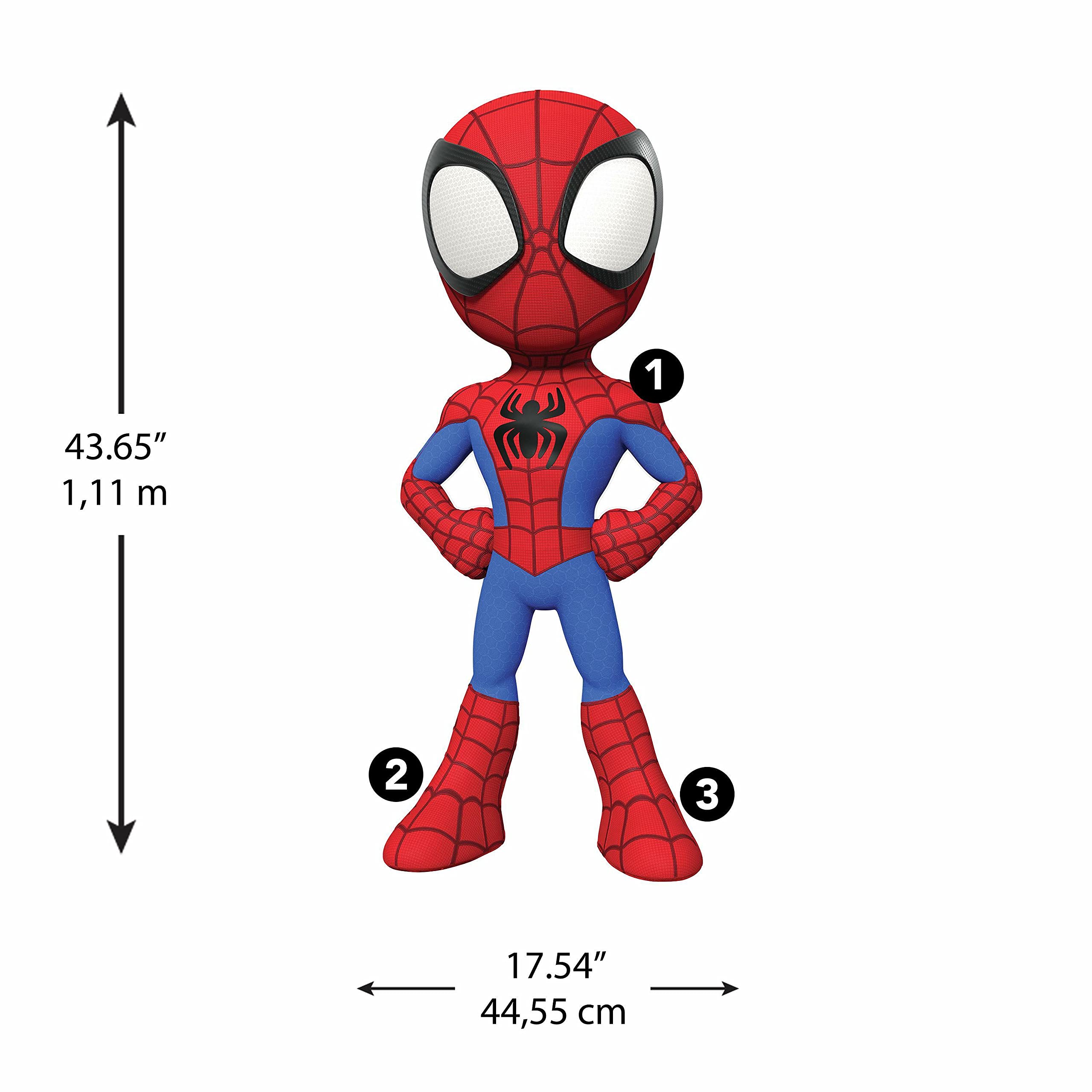 Marvel RoomMates Gigantyczna naklejka Spidey i jej fantastyczni przyjaciele repozycjonowalne czerwony, żółty, niebieski, zielony, pomarańczowy, fioletowy
