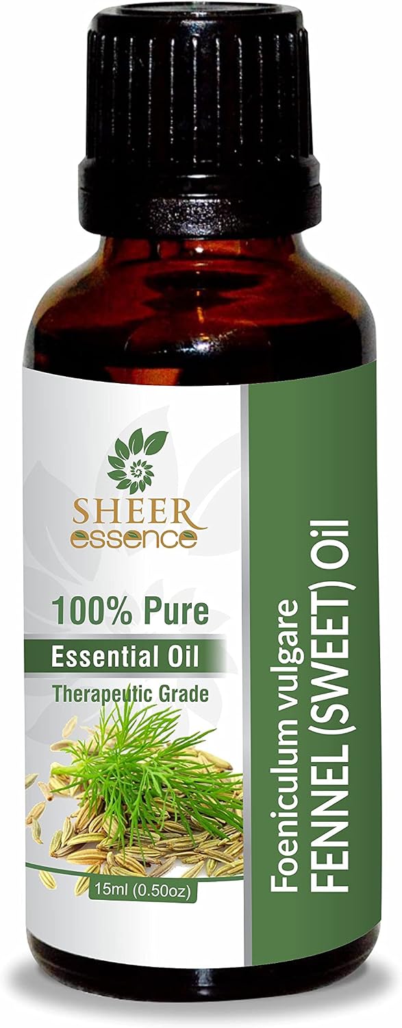 Fennel Seed Oil -(Foeniculum Vulgare)- Essential Oil 100% Pure Natural Undiluted Uncut Therapeutic Grade Oil 0.16 Fl.OZ