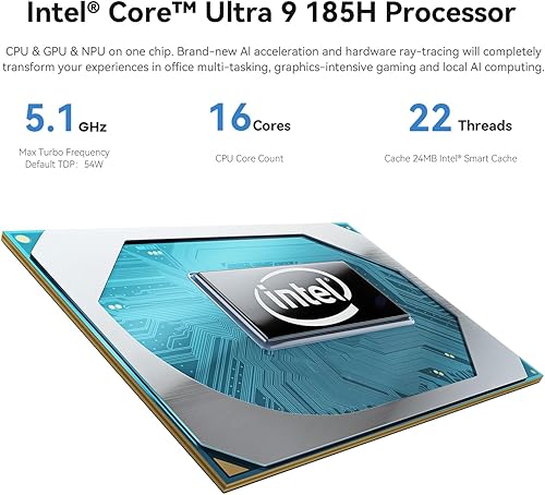 Vista 52 de Beelink Mini PC SEI11, Intel 10ª generación i5-11320H (hasta 4.5 GHz) 4C/8T, mini computadora de 16 GB DDR4 RAM 500 GB NVMe SSD, micro PC 4K a 60Hz