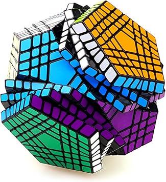 Dodecahedron Speed Cube Black Sticker, Megaminx 3D Puzzle Cube,77