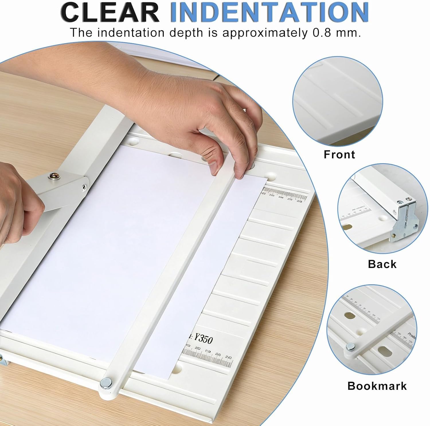 tonchean 13'' Foldable Manual Paper Creaser for A3 & A4 Cardstock image 3