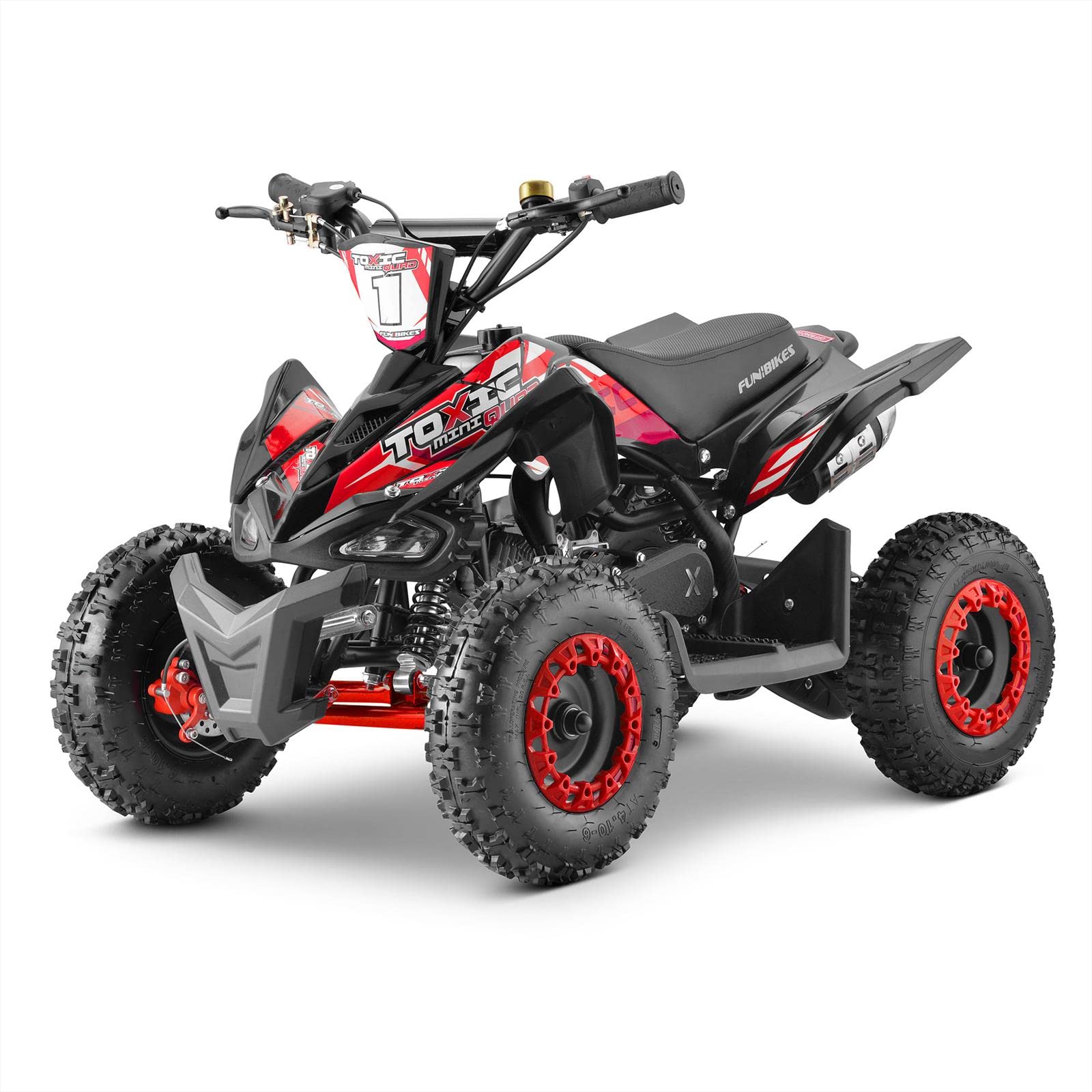 Toxic 50cc Kids Mini Petrol Quad Bike (Red)