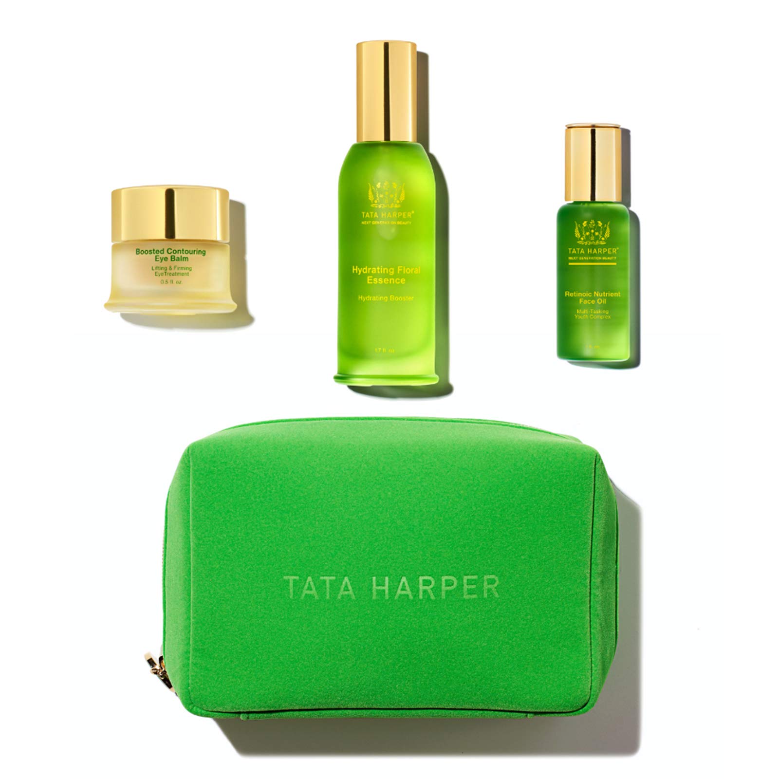 Tata Harper In-Flight Essentials, In-Home Spa Facial Treatment, 100% Natural, Made Fresh in Vermont