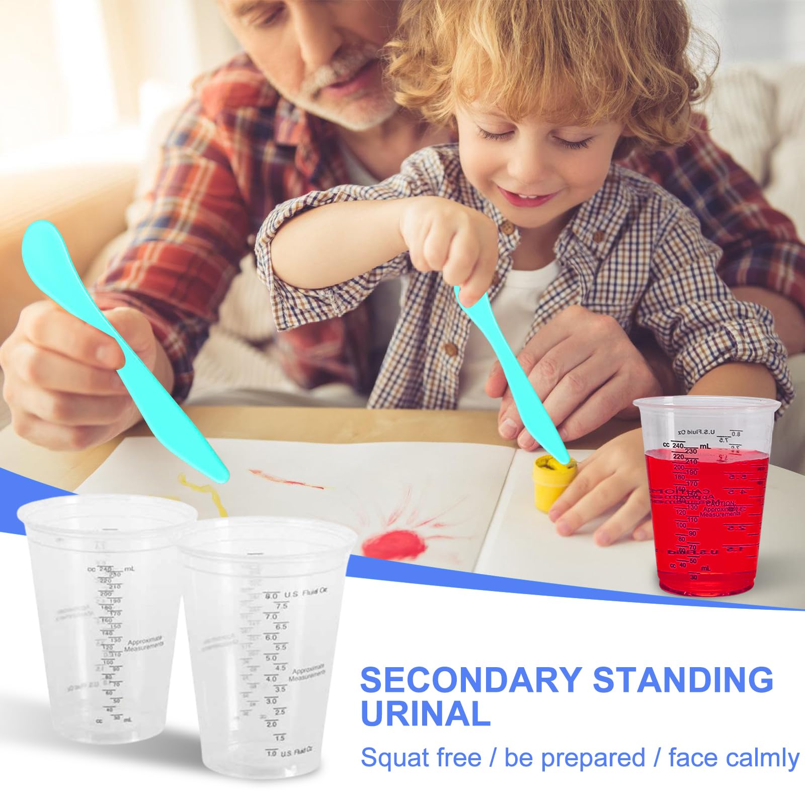 LOT DE 20 Gobelets Doseurs De 100 Ml En Plastique époxy Avec 10 Agitateurs Et EUR 29,06 - FR