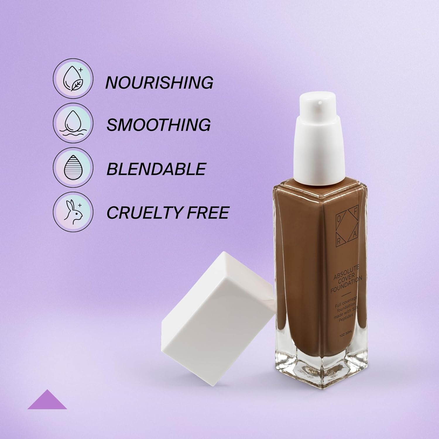 Absolute Cover Foundation #10 | Liquid Medium Coverage Foundation with Natural FInish | Oil-Free Face Makeup | Deep Shade with Neutral Undertone | 1oz/30ml - Image 9