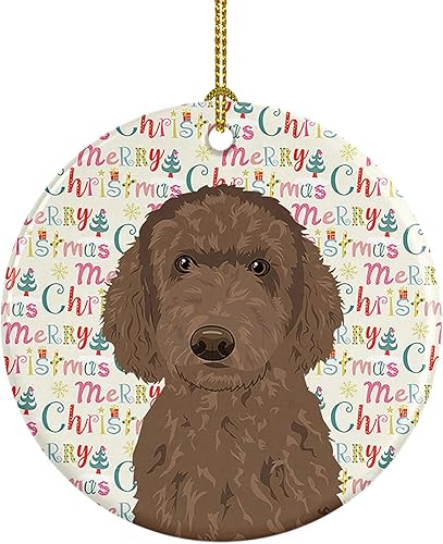 Miniatura 158 de Caroline's Treasures Adorno navideño de husky siberiano en blanco y negro #2 de cerámica para árbol de Navidad, decoración colgante para el hogar,