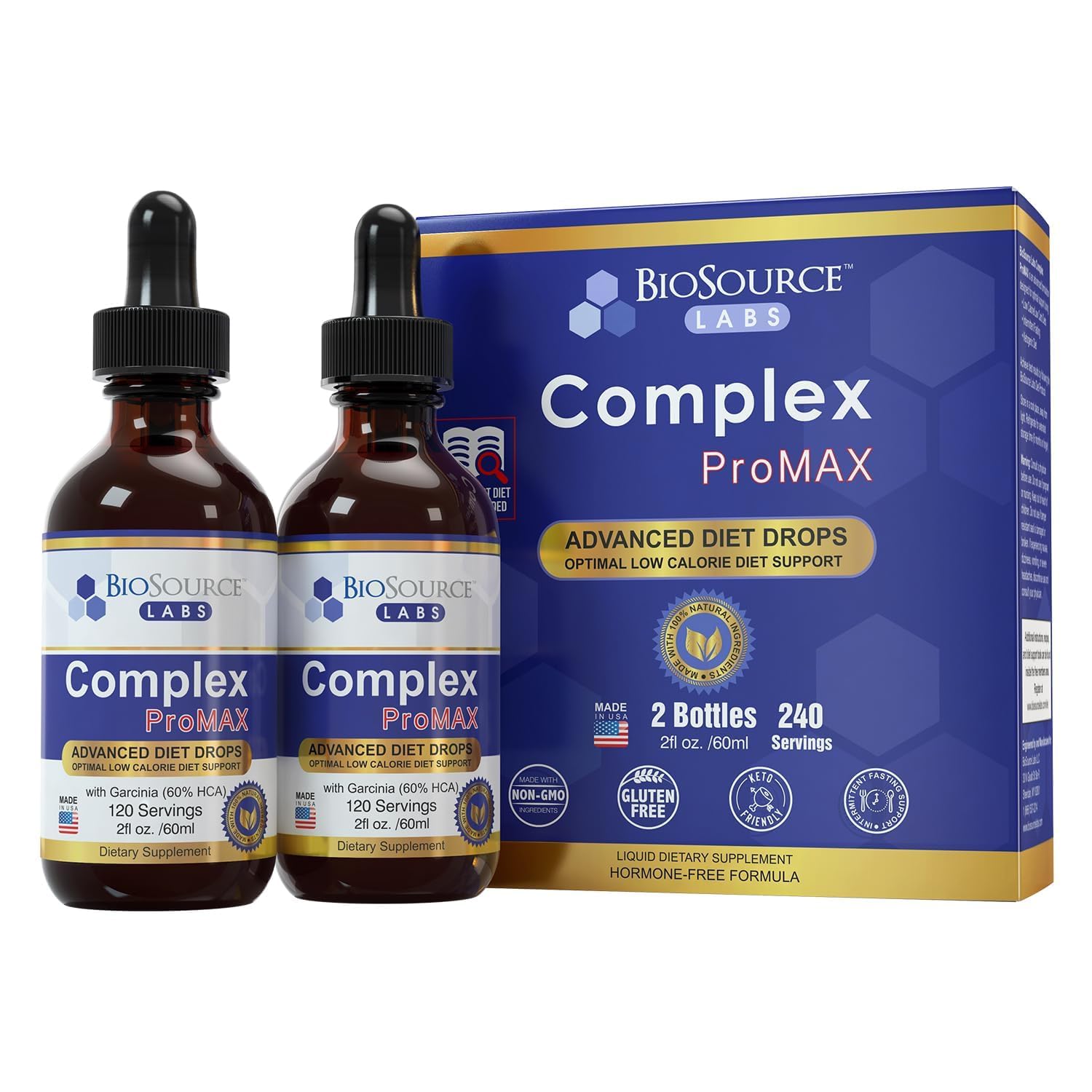 Complex ProMAX Premium Diet Drops 2 oz (2 Bottle Pack) - 60 Day Supply