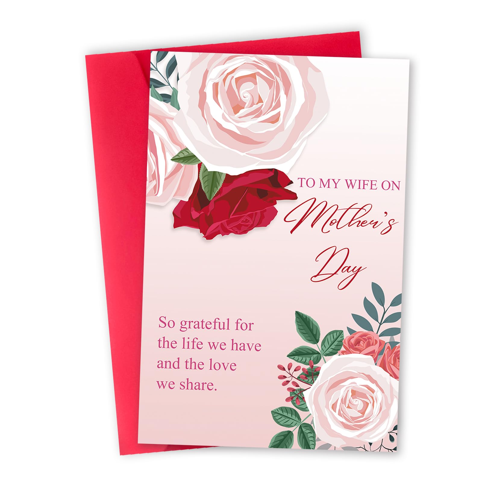 Funny Mothers Day Card for Wife, Romantic Mother's Day Gift from Husband, Unique Mothers Day Card for Women Her, To My Wife On Mother's Day