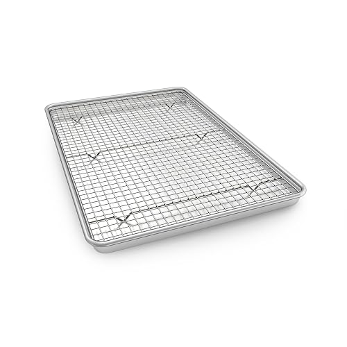EWFEN Half Sheet Pans with Rack Set 13 Inch