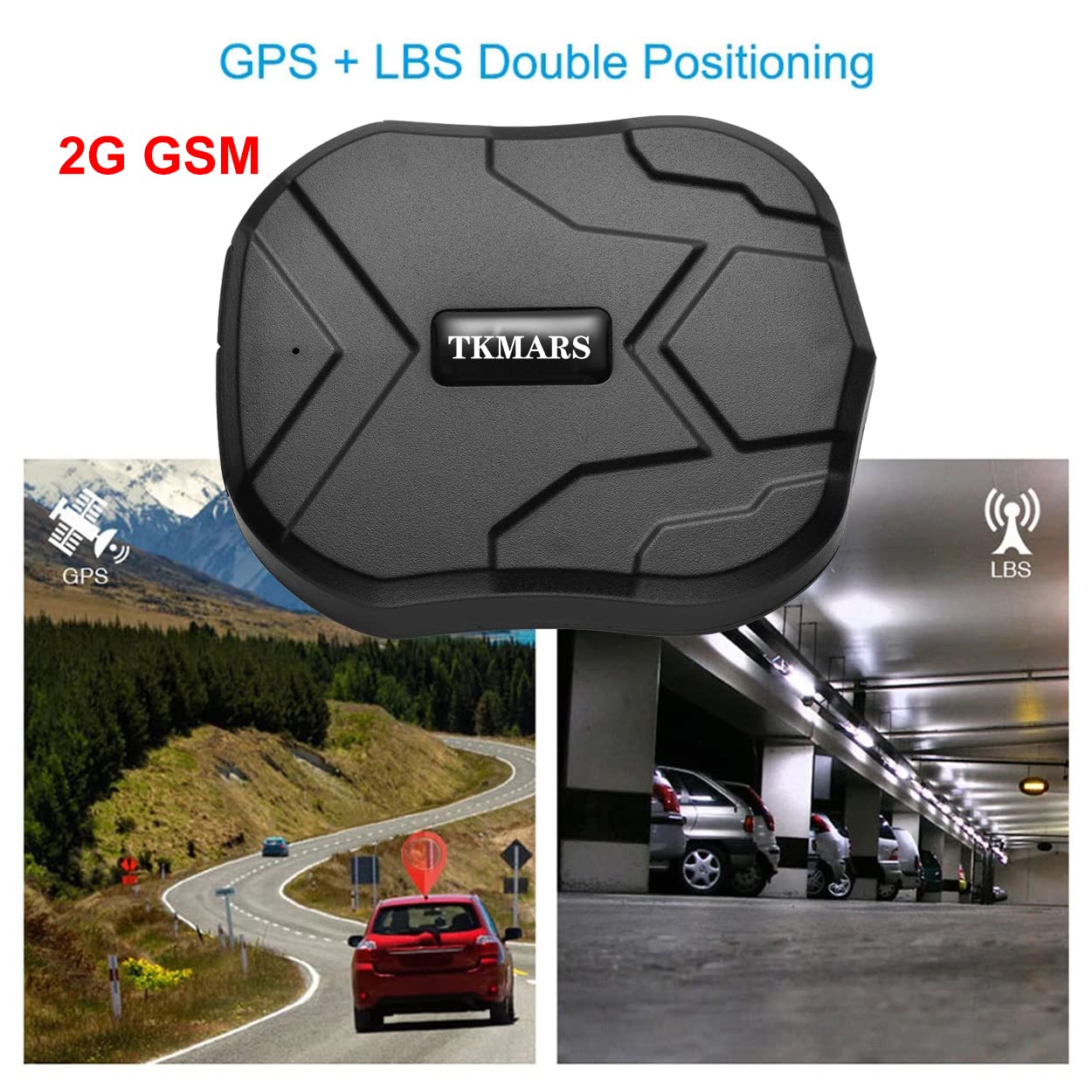 TKMARS Auto GPS Tracker TK905 GPS voor Auto Smart Alarm Krachtige Magneet App Geen Abonnement vereist Nauwkeurige Positionering Technologie Waterdichte 4G GPS Auto Tracker 5000mAh Grote Capaciteit