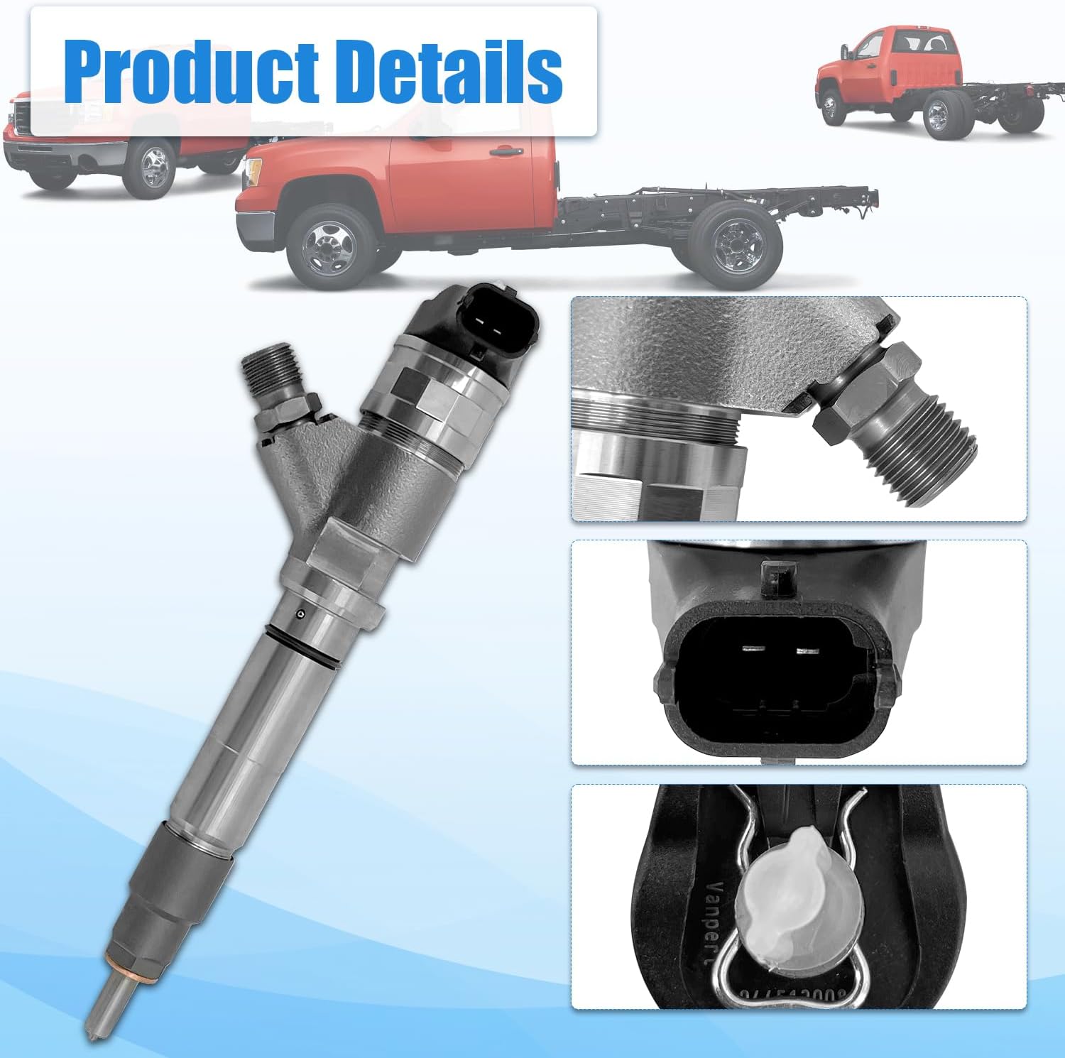 0445120082 Fuel Injector for LMM Duramax 6.6L Engine For GMC Savana Sierra For Chevy Silverado Express 2500 3500 4500 2007-2010 Replace 0986435520 98002368 19208742