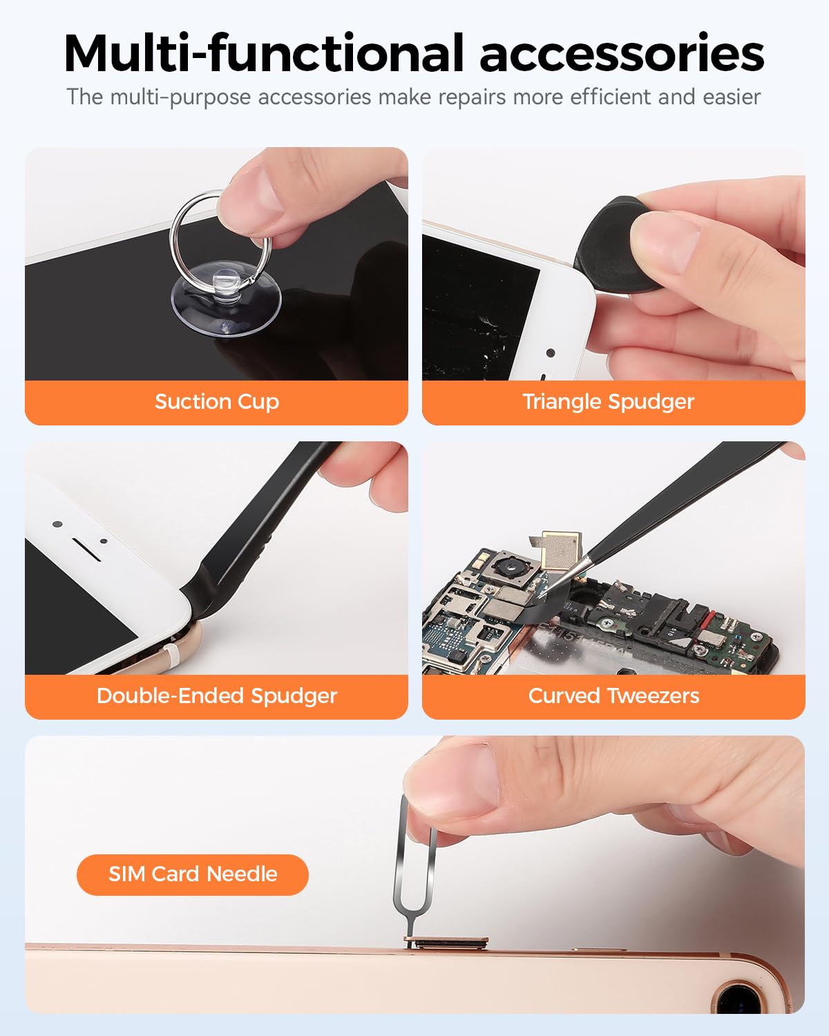 SOONAN - Juego de destornilladores de precisión, kit de herramientas electrónicas 150 en 1 con juego de destornilladores magnéticos de 120 puntas y herramienta de reparación de 30 bits para