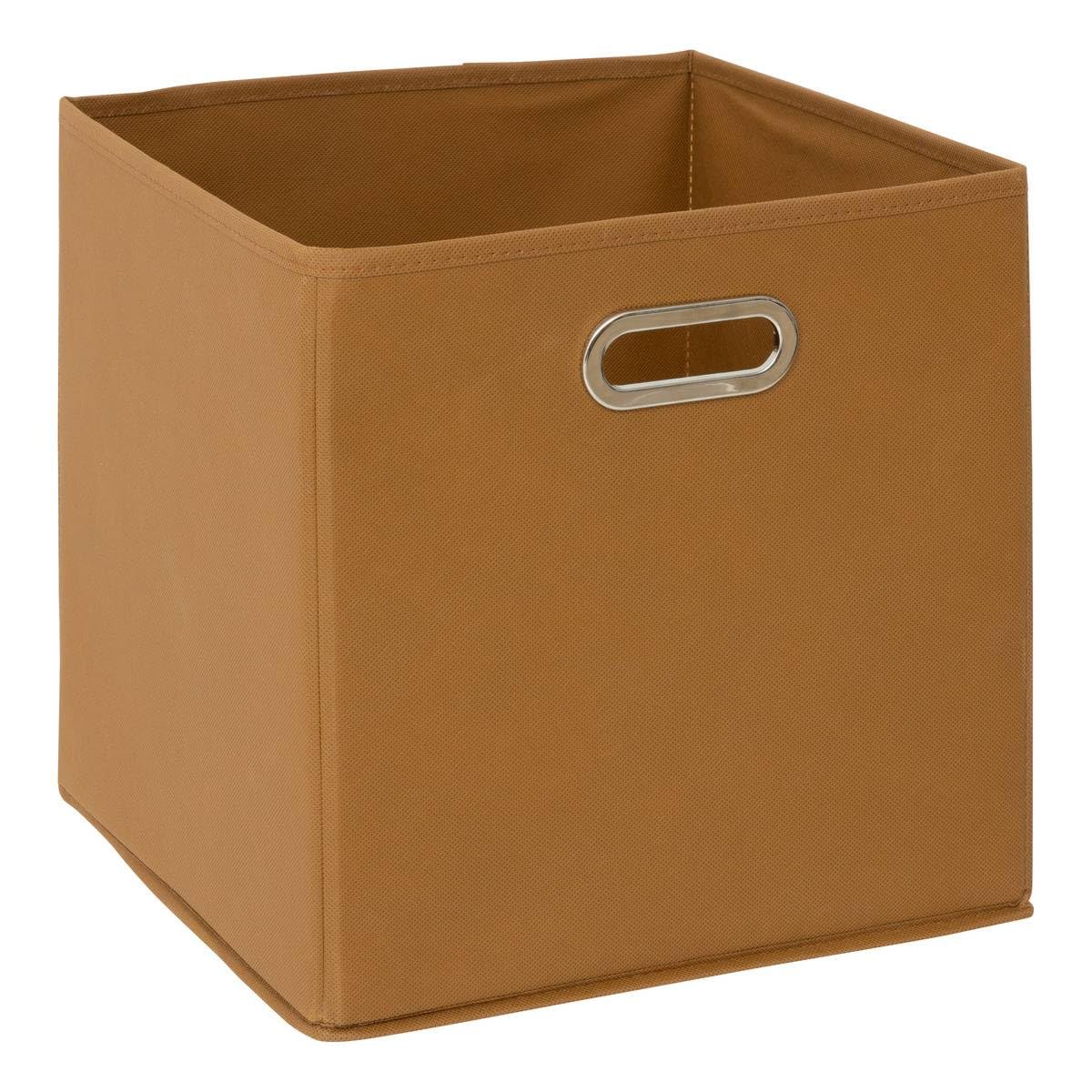 5Five Fabric Storage Cube, Mustard 31 cm x 31 cm x 31 cm