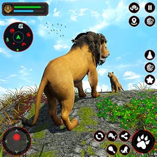 Final Leão Simulador Jogos, Selvagem Animal Leão Jogos On-line, Animal Simulador Jogos, Leão Família Simulador 3D jogos, Grande Gato Animal Jogos