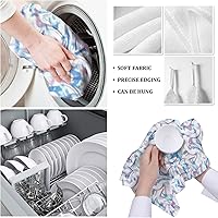 Vista 5 de Microfiber Kitchen Towels 4 Pack, Abstract Gradient Unreal Filters Absorbent Dish Towel Quick Drying Hand Towels Set Dishcloths for Kitchen Bathroom