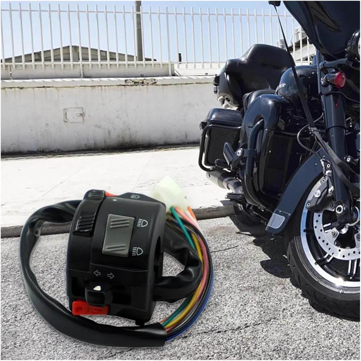 に適合する RXKNEW 125 オートバイハンドルバースイッチホーンターンシグナル左アセンブリ 【オートバイスイッチホーンボタンターンシグナルオン】