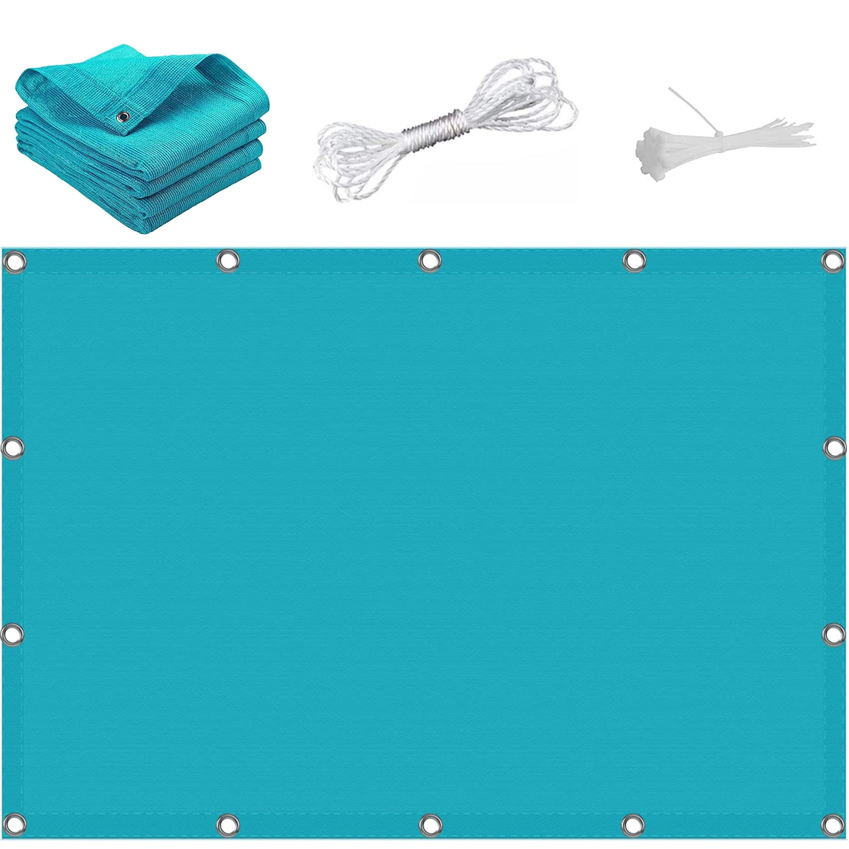 Toile d'ombrage protection UV anti-soleil 2x6.5m pour jardin