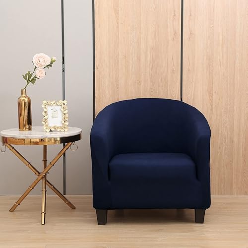 Funda para silla de club, funda para silla de bañera de alta elasticidad, funda universal de elastano con patrón de sofá, funda para sala de estar,