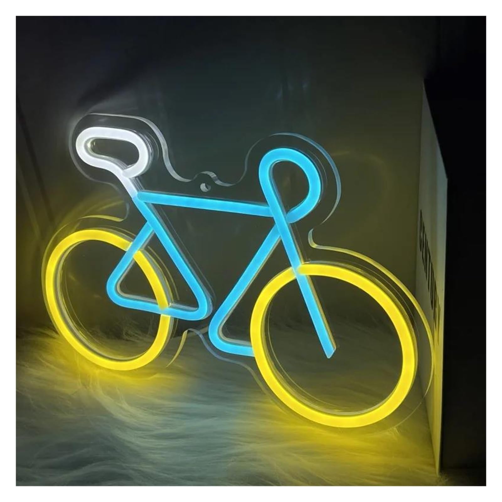 LEMST Sign Lamp Bike Neon, Suitable for Sports Lovers, Ride Themed Room Or Fitness Space 20.4x30.7cm