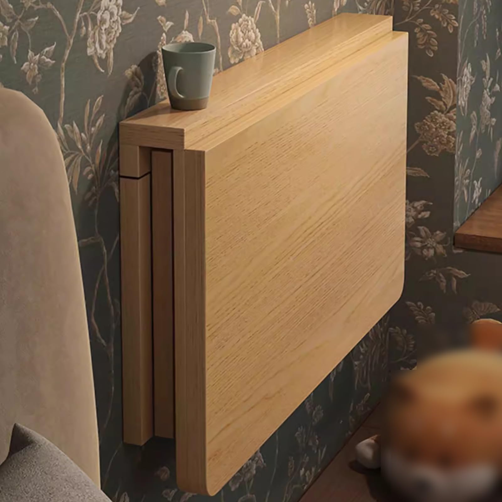 Bureau mural pliable pour rompre le manque d'espace avec la table JATIBOSH
