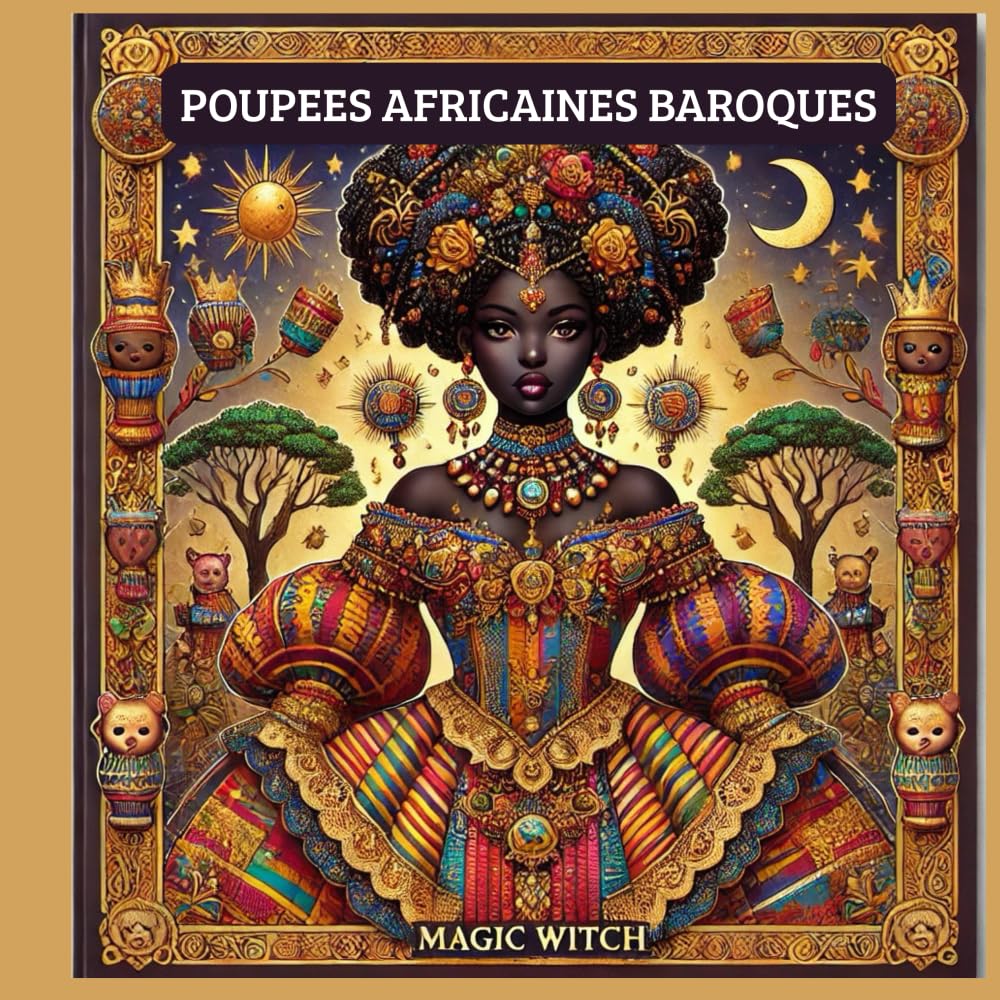 Poupées Africaines Baroques – Livre de Coloriage: Un voyage créatif inspiré des cultures africaines et de l’esthétique baroque (Poupées Baroques – Série de livres à colorier)
