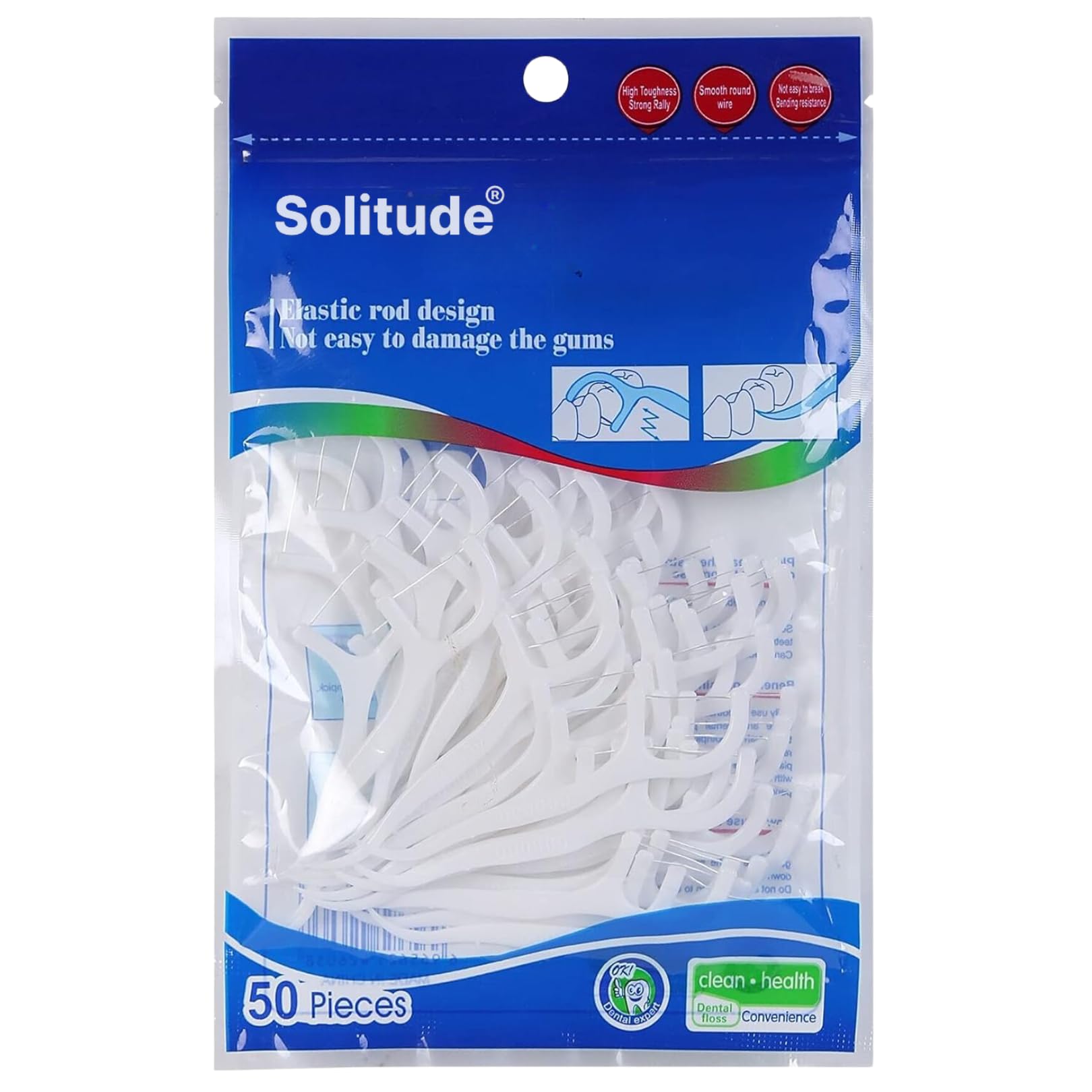 Solitude 3 in 1 Tooth Cleaning Dental Floss Fresh Toothpick Cleaners, Disposable Teeth Flossing Thread Toothpicks with tongue cleaner Stick Set of 50 for Fresh, Healthy and Breath Gums (B0DGV3JYQP) Amazon Price History, Amazon Price Tracker