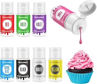 Gel Food Coloring - Cherrysea 8 Color Vibrant Icing Food Color Set Tasteless Edible Gel Food Coloring for Cake Decorating,...