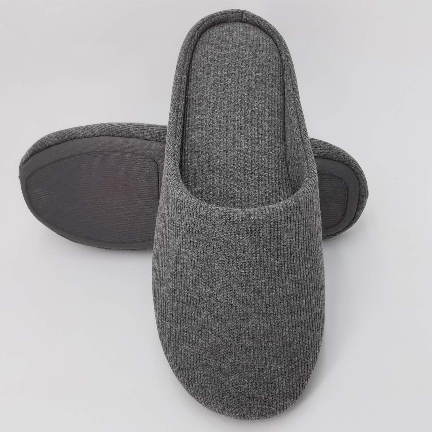 ofoot Women's Non-Slip House Slippers - Lightweight Cotton Memory Foam Indoor Slip-On, Machine Washable & Foldable Travel Design for Home, Yoga, Narrow/Wide Fit Options - Image 3