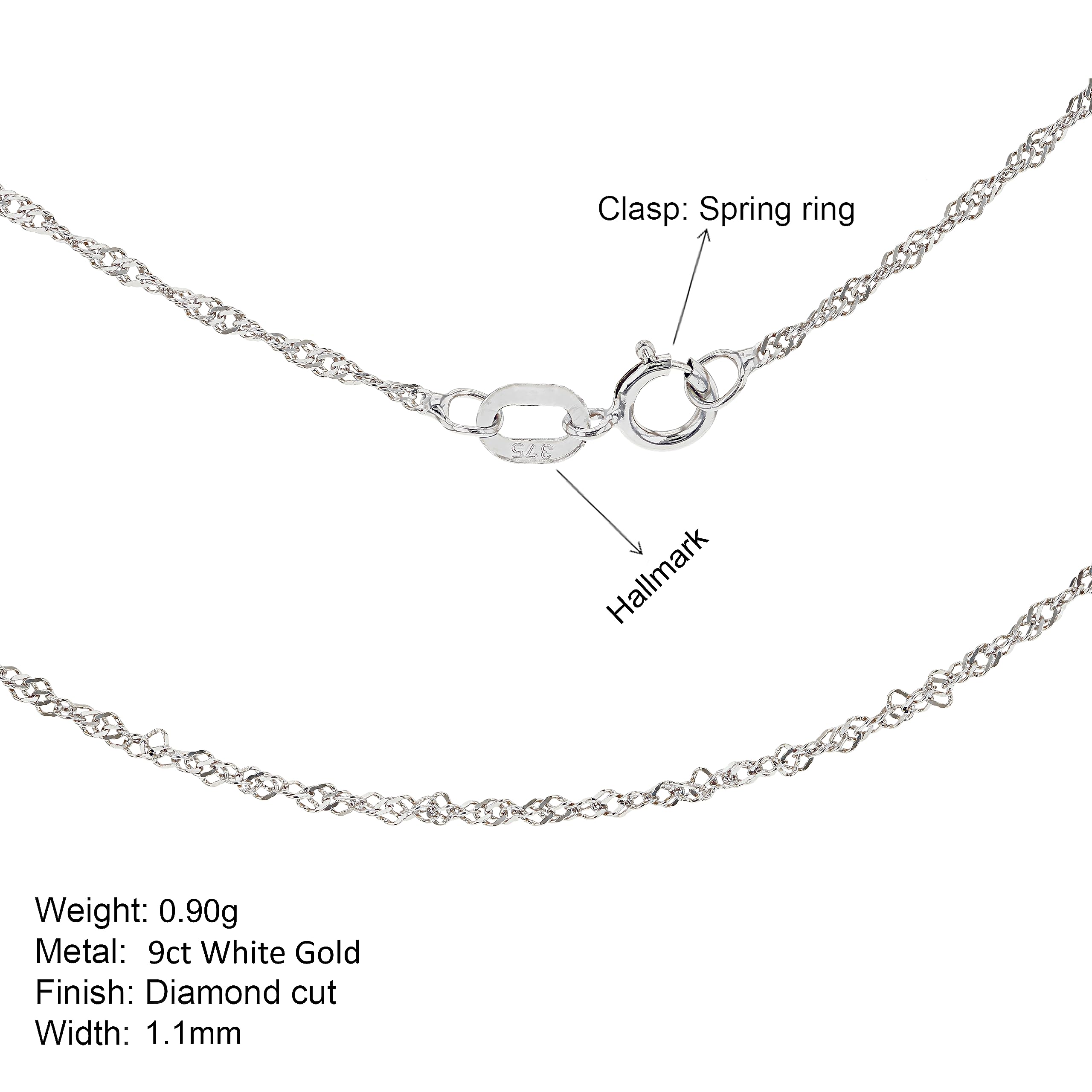 Carissima Gold - Maille Gourmette Chaîne Femme - 9 cts (375/1000)