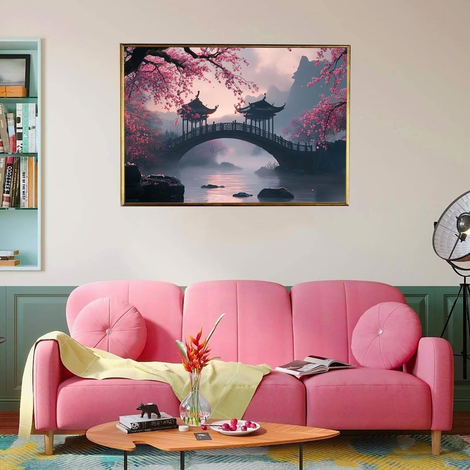 Dream Puzzle 1500 elementów, trudne puzzle, drewniane puzzle dla całej rodziny, zestaw "zrób to sam", dla dorosłych, nadają się jako dekoracja ścienna i prezenty dla kobiet, temat: most 8p-626