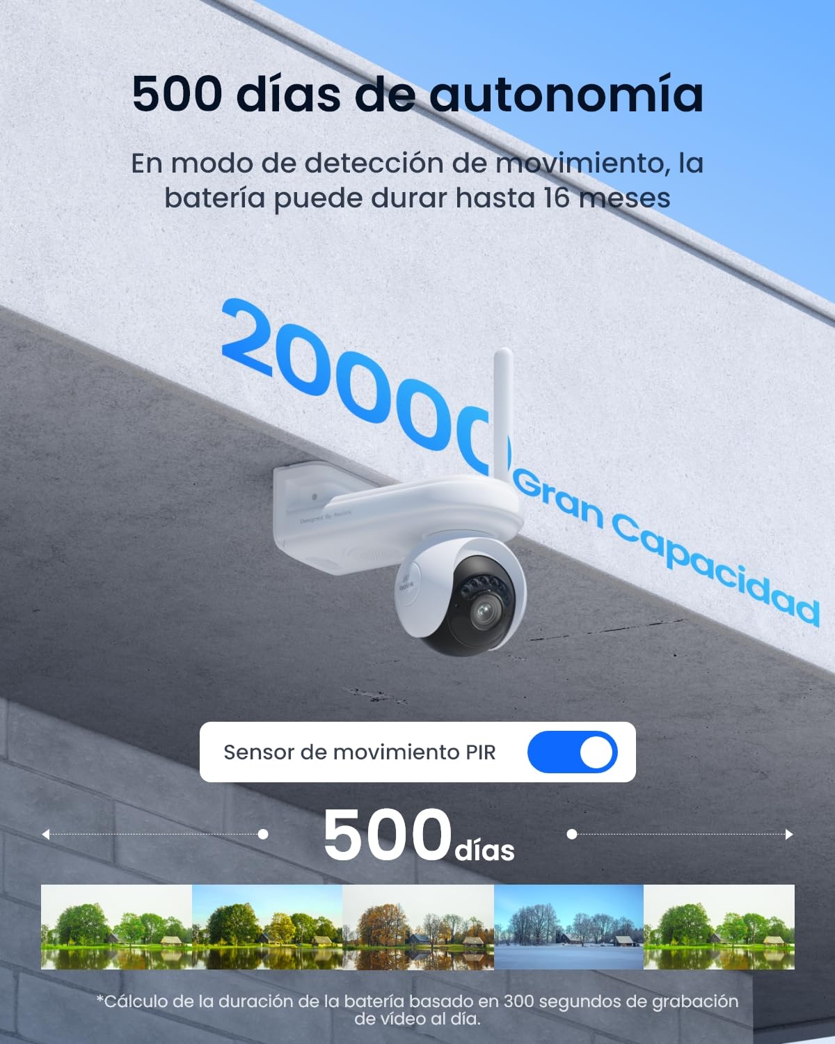 Reolink Altas PT Ultra + Home Hub, La Primera Cámara De Seguridad Solar 4K para Exteriores con Grabación Continua, Seguimiento Automático, Visión Nocturna ColorX, Almacenamiento Local Expandible