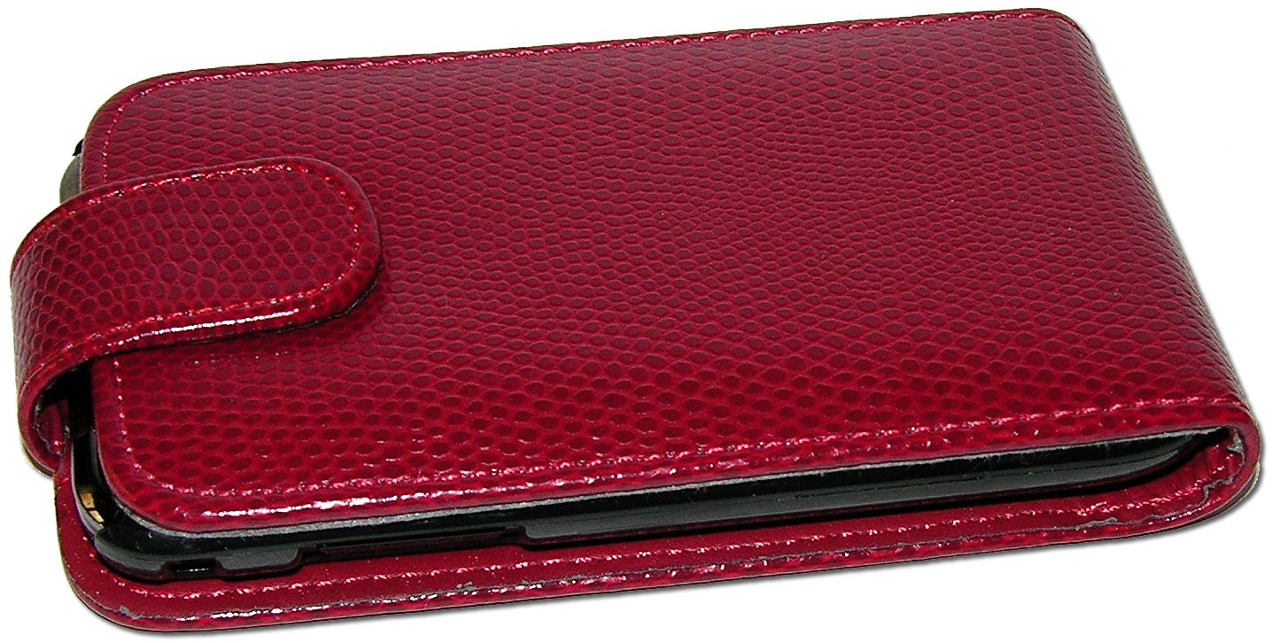 Eco Leather Snake in Red Case For Samsung Galaxy S I9000 + 2 Free Screen Protectors/of elettronicadigitale