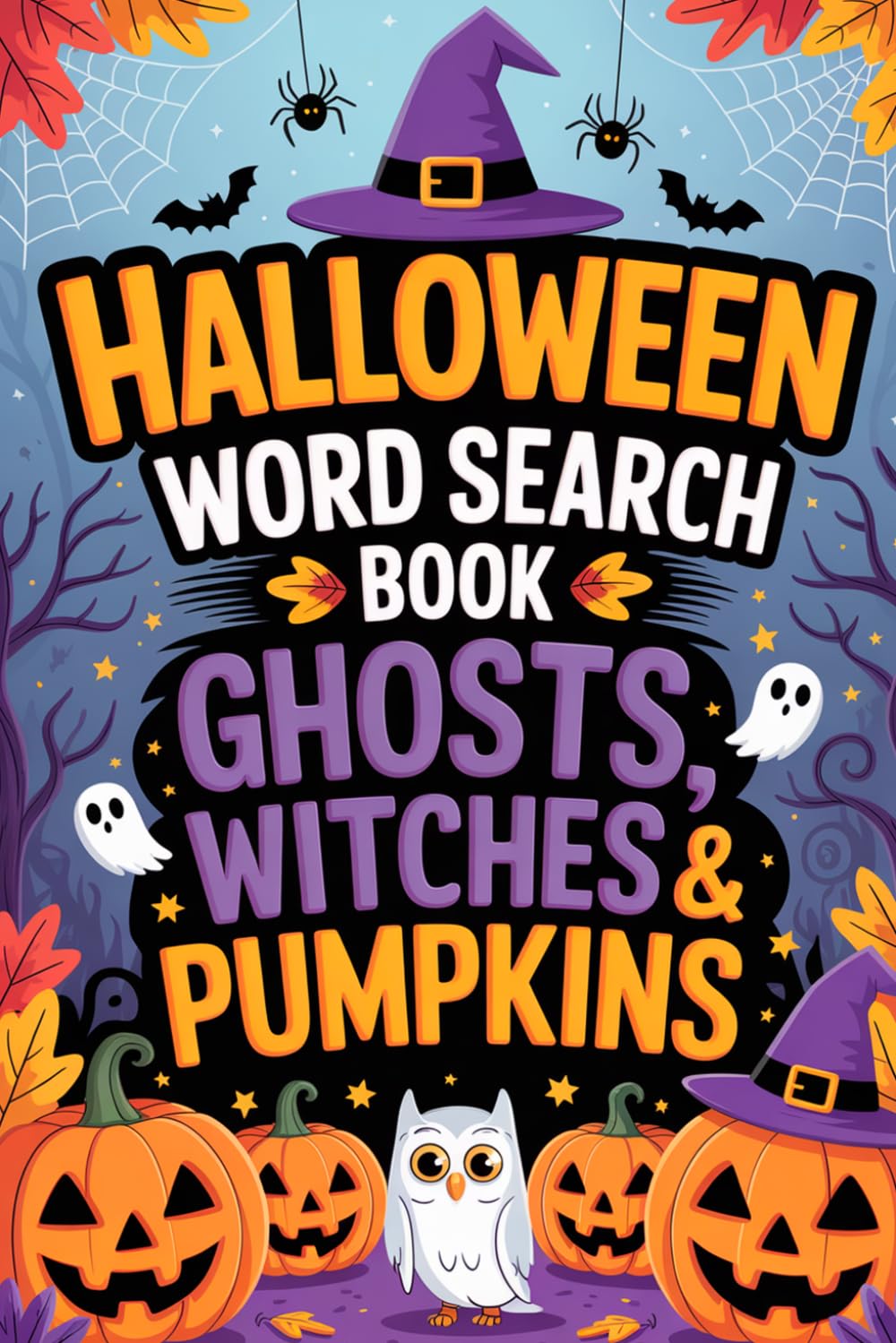 Halloween Word Search Book: Ghosts, Witches & Pumpkins: Warm Puzzle Companion for Adults with Clear Format