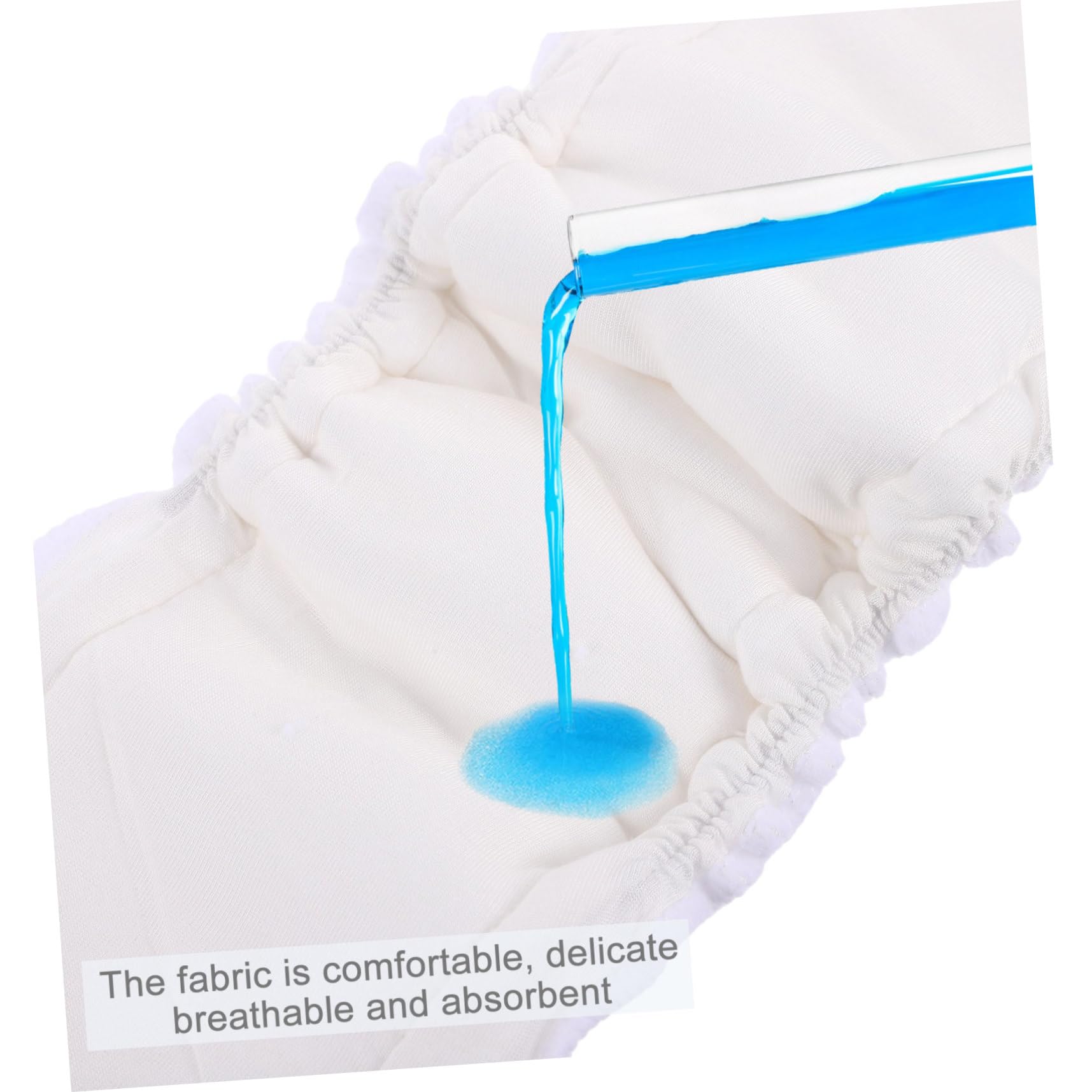 Sosoport 6piezas Pañal Reutilizable Forro De Bambú Insertos De Natural Cómodo y Duradero Absorbente y Lavable