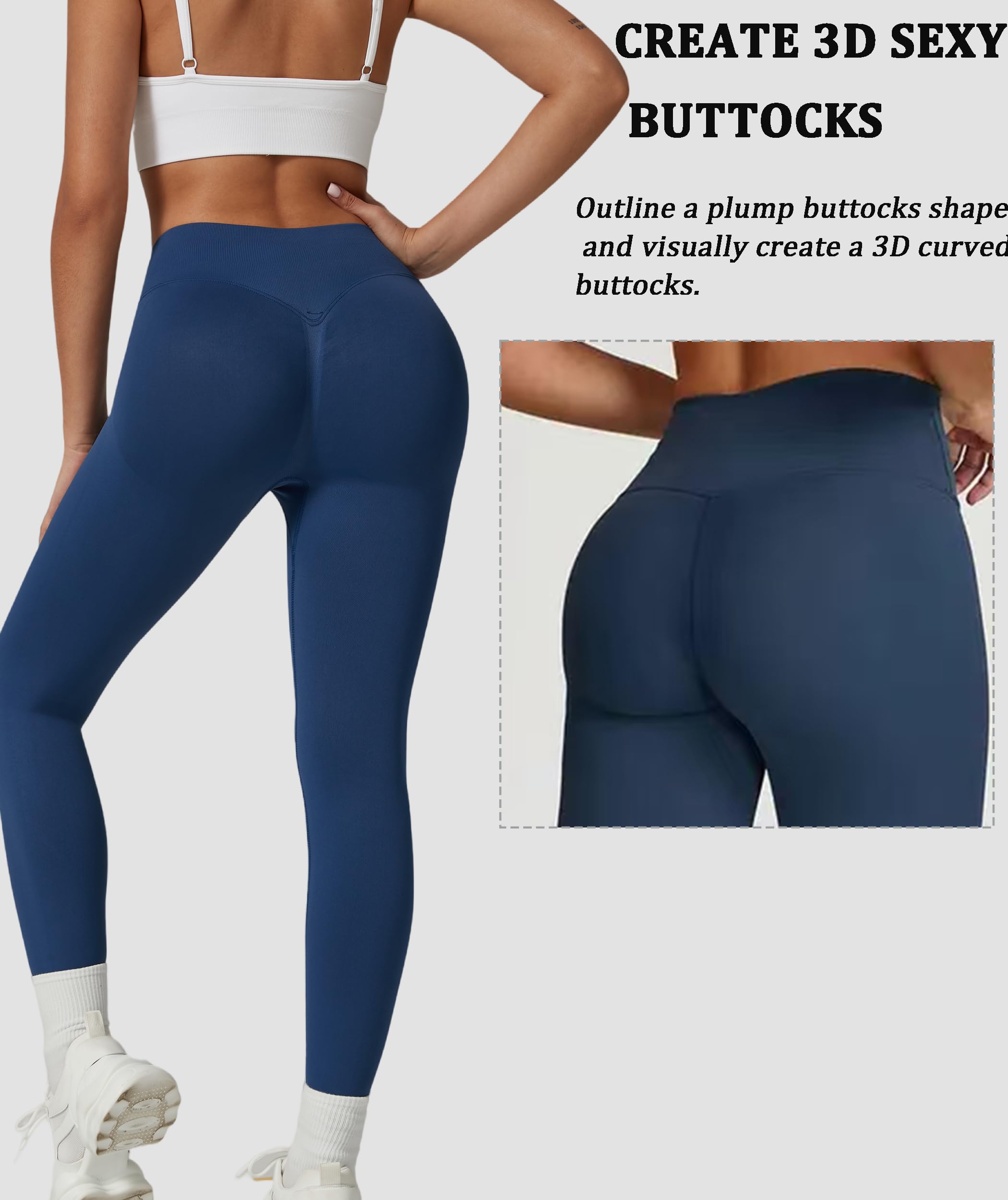 Leggings Fitnes Deportivos Mujer Cintura Alta Push Up Mallas Yoga Leggins 3D Anticelulitico Pantalones Pilates Training Sin Costuras