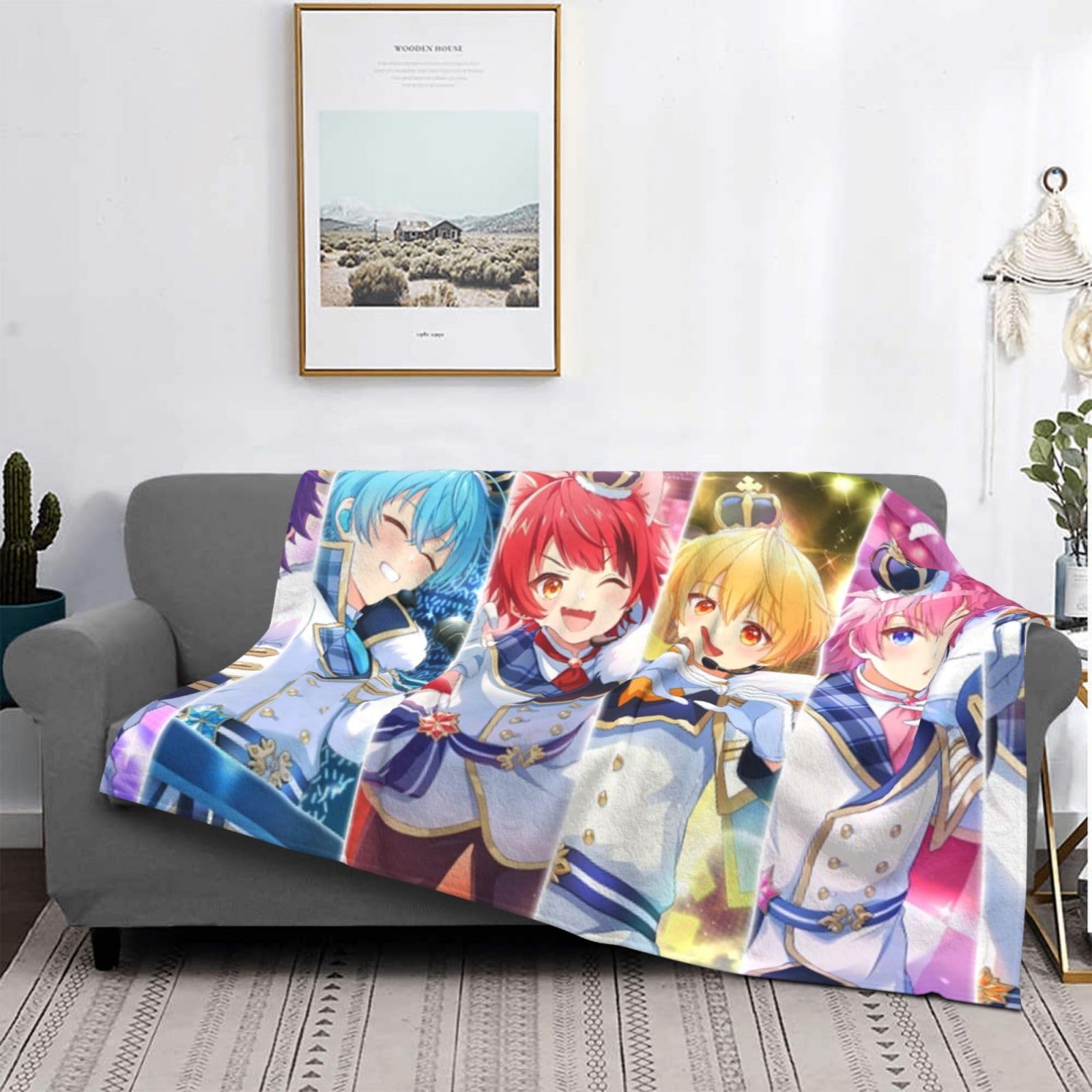 Amazon｜すとぷり ストプリ グッズ 柔らかい 毛布 プリント シングル