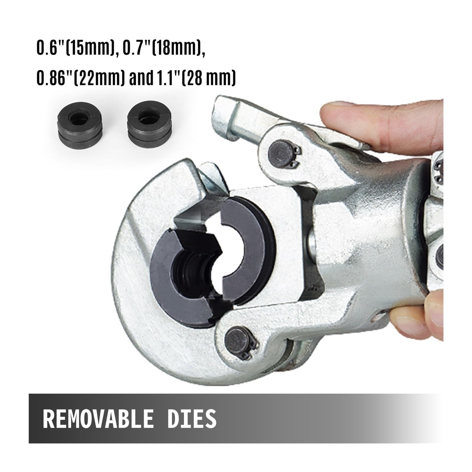 Hydrauliczne szczypce do zaciskania rur miedzianych ze stali nierdzewnej typu V 15-28 mm Ręczne zaciskarki HVAC Do użytku DIY
