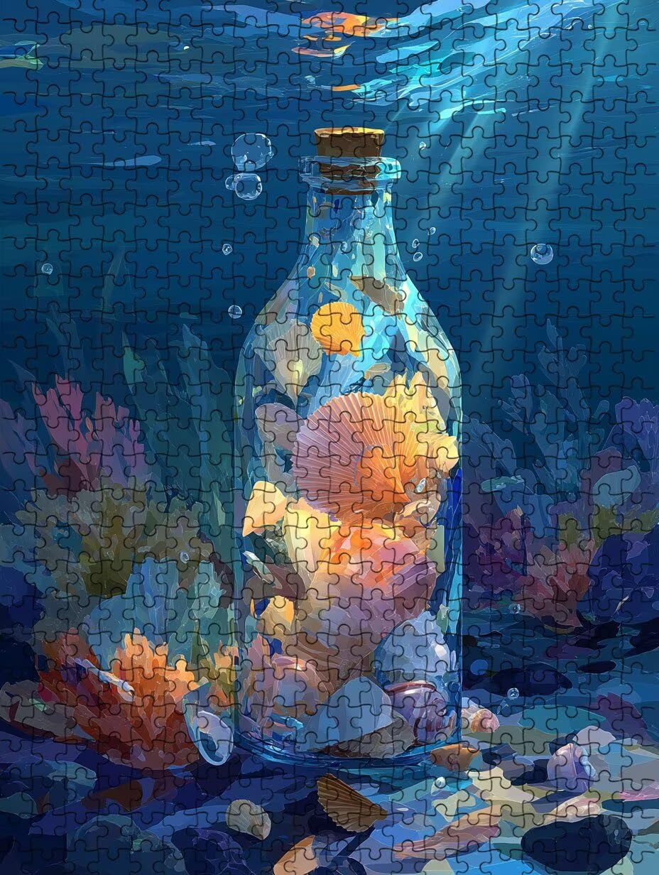 Vase en Coquille Puzzle 3000 Pieces, Puzzle Adulte 3000, Impossible Classique Jigsaw, Familial Puzzles Jeu de, Jigsaws en Bois, pour Jeu Éducatif Défi, Décoration Murale Cadeau FNKL5-64