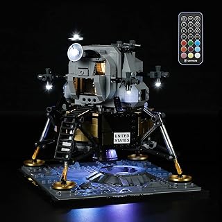 Lightailing Led Light Compatible with Lego 10266 Creator NASA Apollo 11 Lunar Lander Building Blocks Model：Remote-Control Version - NOT Included The Model Set