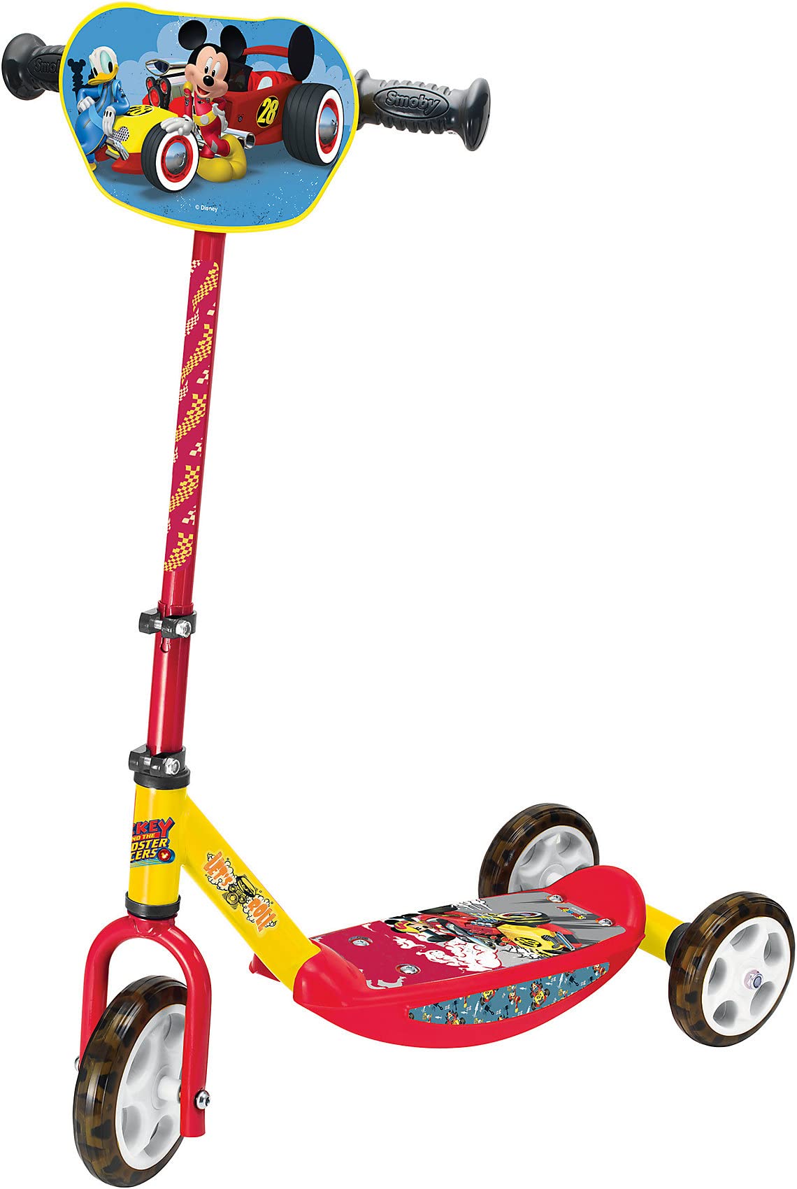 Smoby Simba Disney Mickey Mouse 3 Wheels Scooter, Multi-Colour