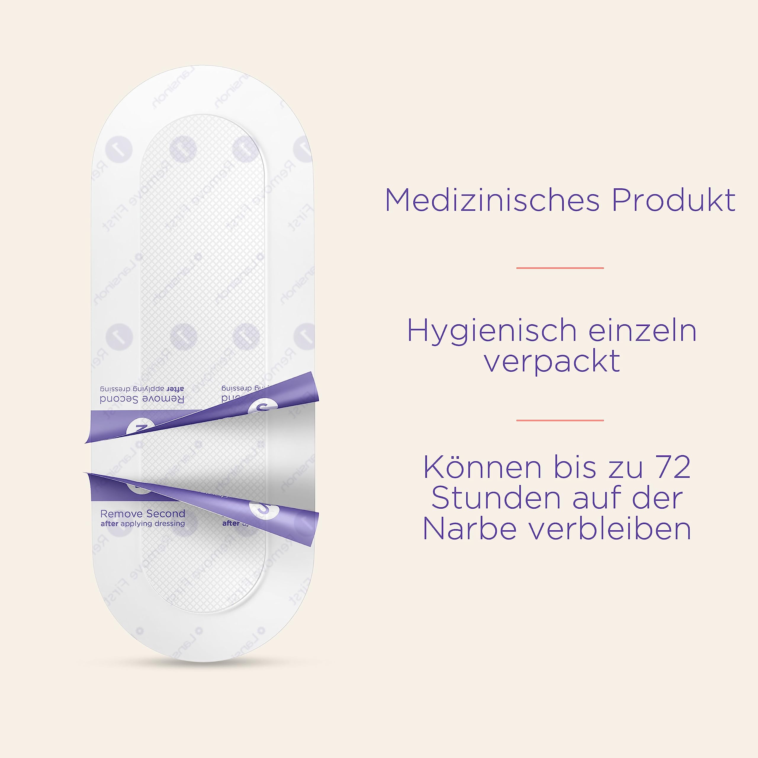Lansinoh Kaiserschnitt Hydrogel Pads - schützen, beruhigen & kühlen die Kaiserschnittnarbe – wasserbeständig - Narbenpflaster zur Kaiserschnitt Narbenpflege - 2 Stück