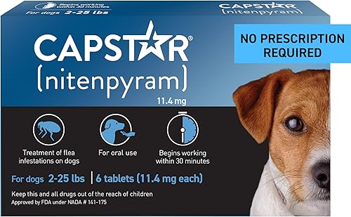 CAPSTAR Oral Flea Treatment for Dogs Fast Acting Tablets Start Killing Fleas in 30 Minutes