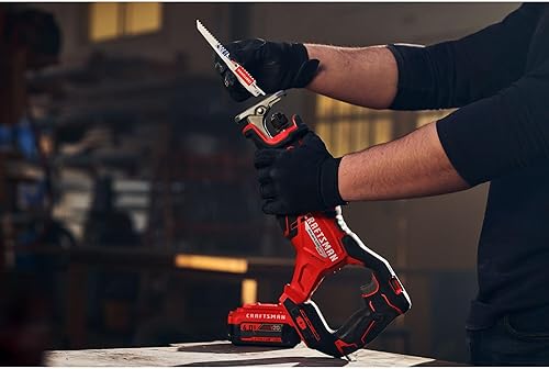 Miniatura 5 de CRAFTSMAN Sierra recíproca inalámbrica V20 RP, 3200 RPM, 8 pulgadas, solo herramienta desnuda (CMCS351B)