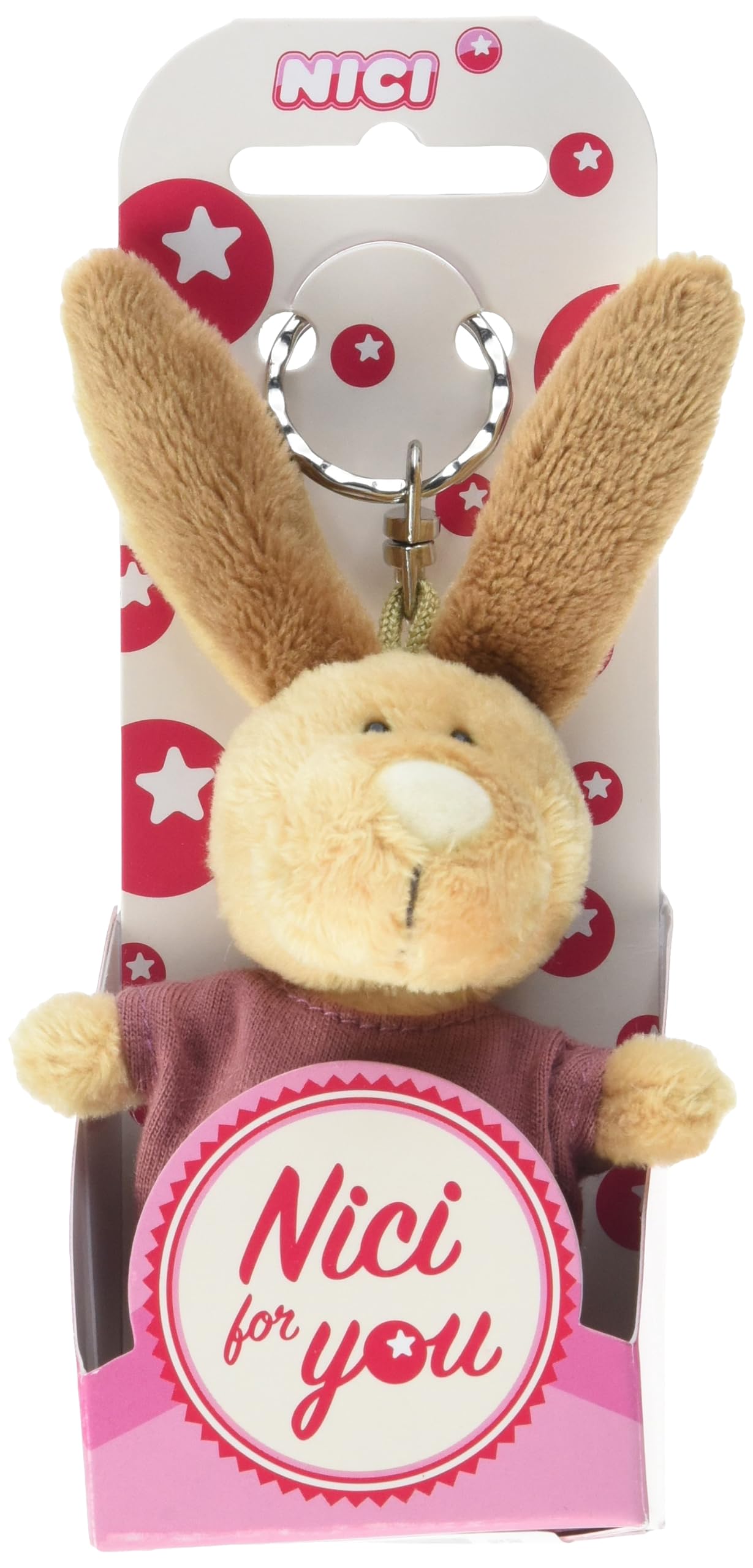 Comprar Llaveros En Nici Nici 44723 - Llavero Con Diseño De Conejo Y Camiseta (10 Cm Llaveros Con Gancho Nici