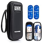 YOUSHARES Insulin Cooler Travel Case with Temperature Display - Refrigerated Medicine Cooling Bag with 2 TSA Approved Ice Pack, Medication Pen Diabetic Supplies Organizer for Trip and Daily