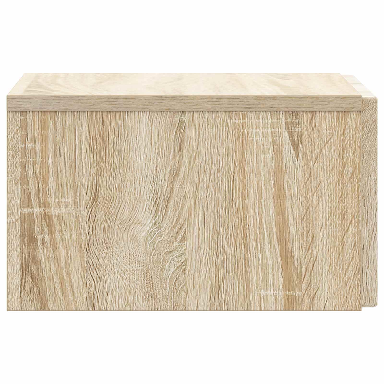 Armoire de chevet suspendue avec tiroir Sonoma chêne 33 x 34,5 x 20 cm, montage mural en bois, économise de l'espace dans la chambre ou le salon, design vintage élégant.