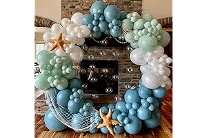Under the Sea Balloon Garland Kit: Immerse in Ocean Charm at Any Celebration (Blue)