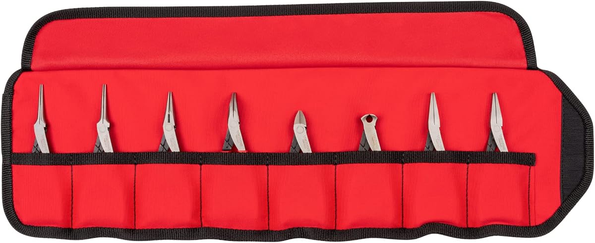 TEKTON Mini Pliers Set with Roll, 8-Piece | PMN99910