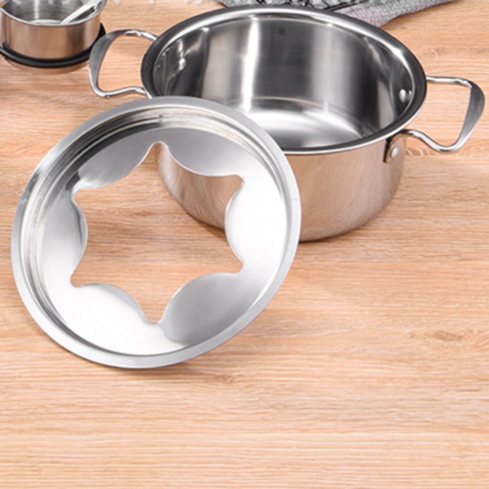 Kit de fondue de 21 piezas - Olla pequeña de acero inoxidable, juego de fondue de queso | Juego de cocina multifuncional, módulo de accesorios para comidas familiares con 6 tenedores y 6 cuencos,