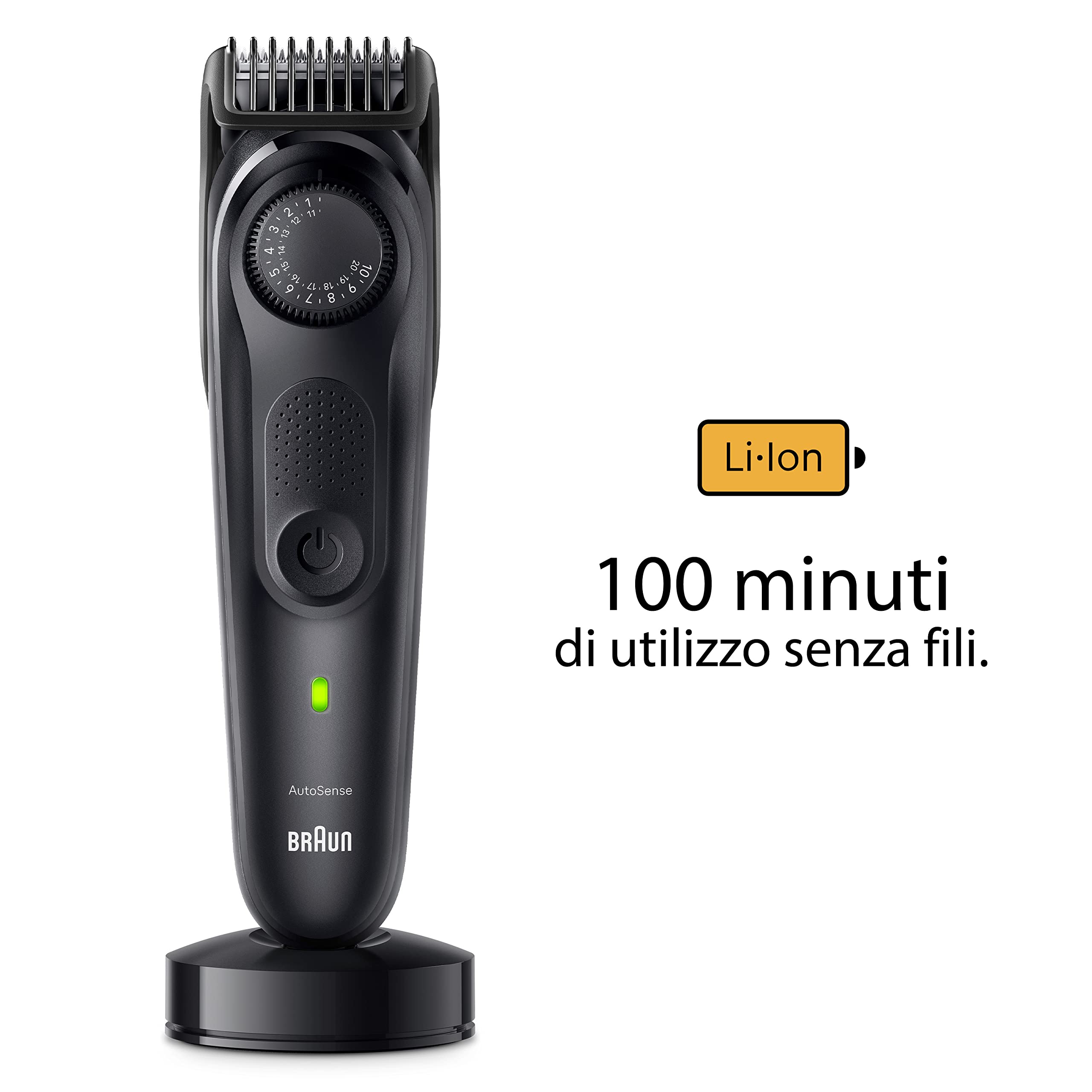 Braun Series 7 RASOIO ELETTRICO BARBA Con lama barba Problade, REGOLABARBA UOMO 40 Lunghezze, Accessori Da Barbiere, Base Di Ricarica, Custodia, BT7440 Nero